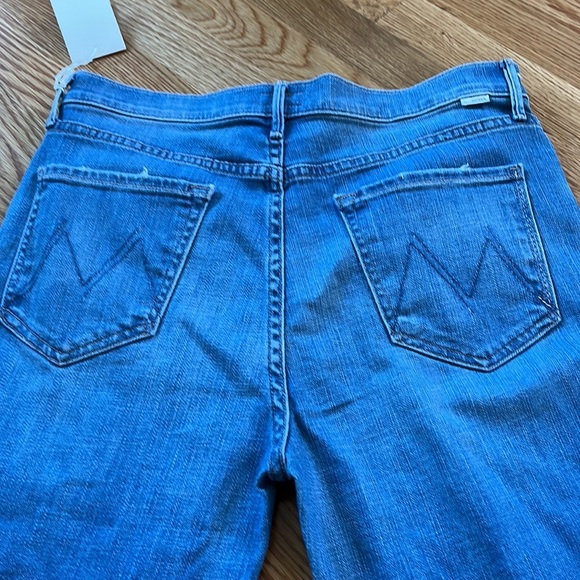 NWT Mother Pixie Dazzler Ankle Fray Beginner’s Luck Size 32 - Picture 15 of 16